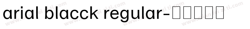 arial blacck regular字体转换
